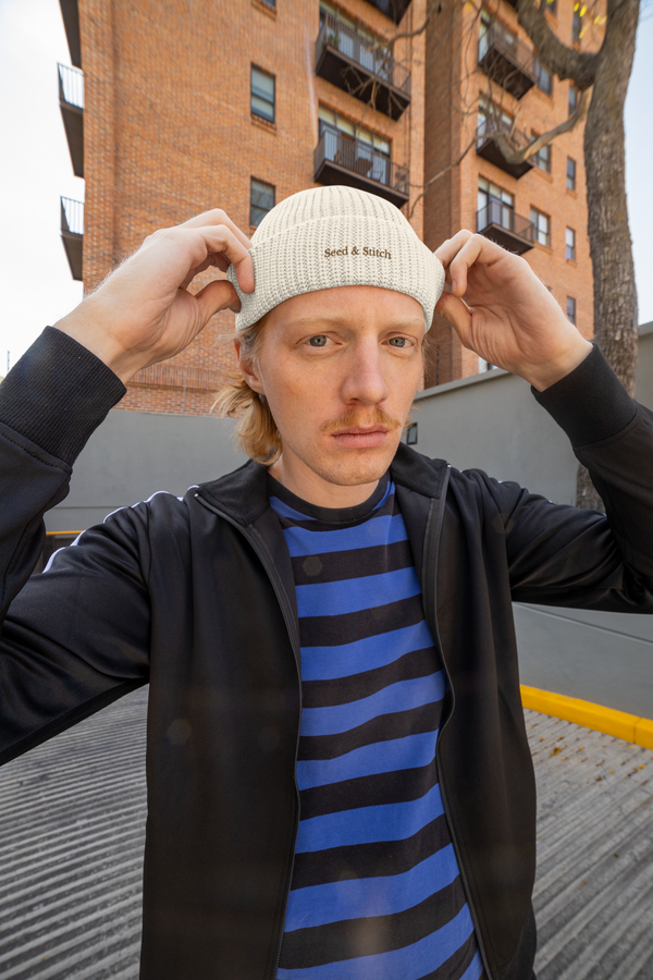 Organic Beanie gestickt (Unisex)